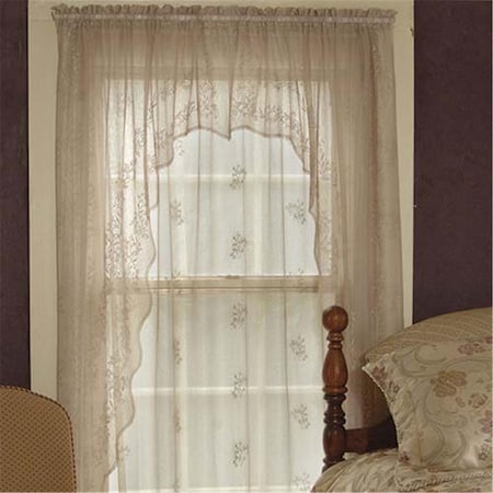 Heritage Lace 80 x 63 in. Sheer Divine Swag Pair 8220XS-63PR